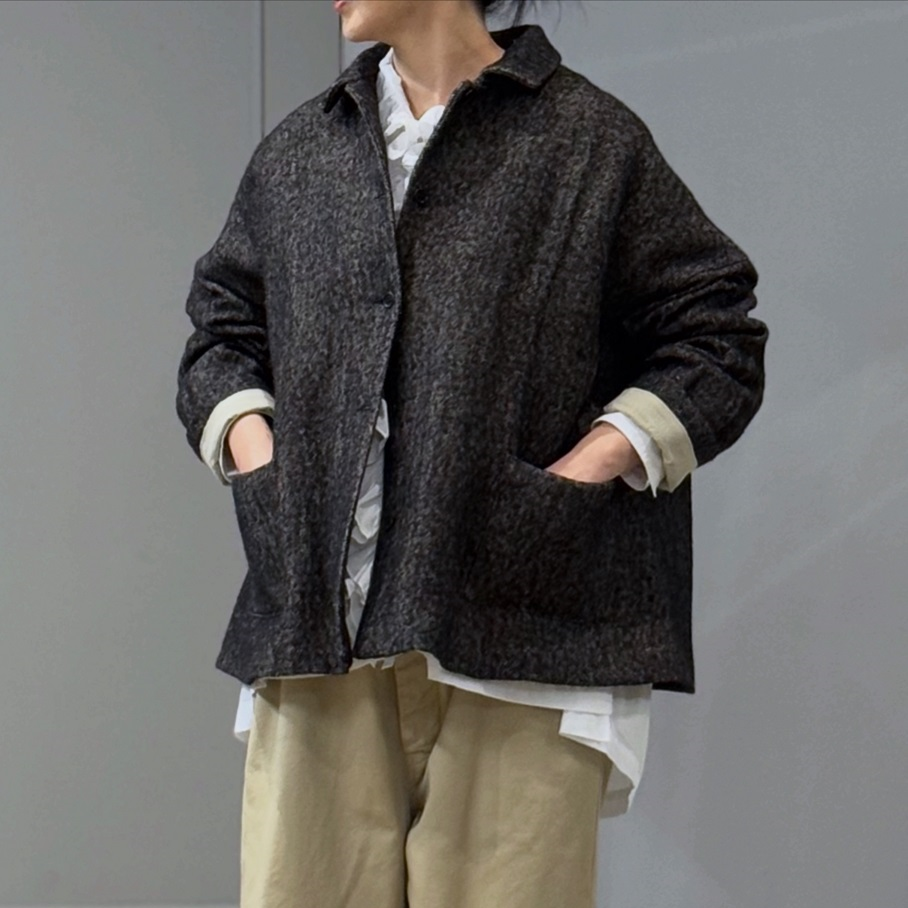 apuntob Jacket plain cotton and linen | PLEASE