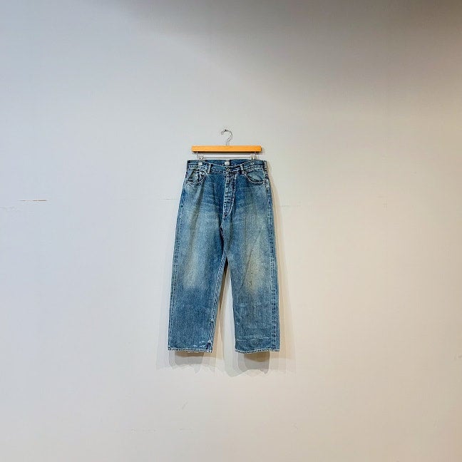 CHIMALA DENIM BAGGY CUT ダメージ加工 デニムパンツ 26 CHIMALA DENIM BAGGY CUT ダメージ加工 デニムパンツ 26 ボタン