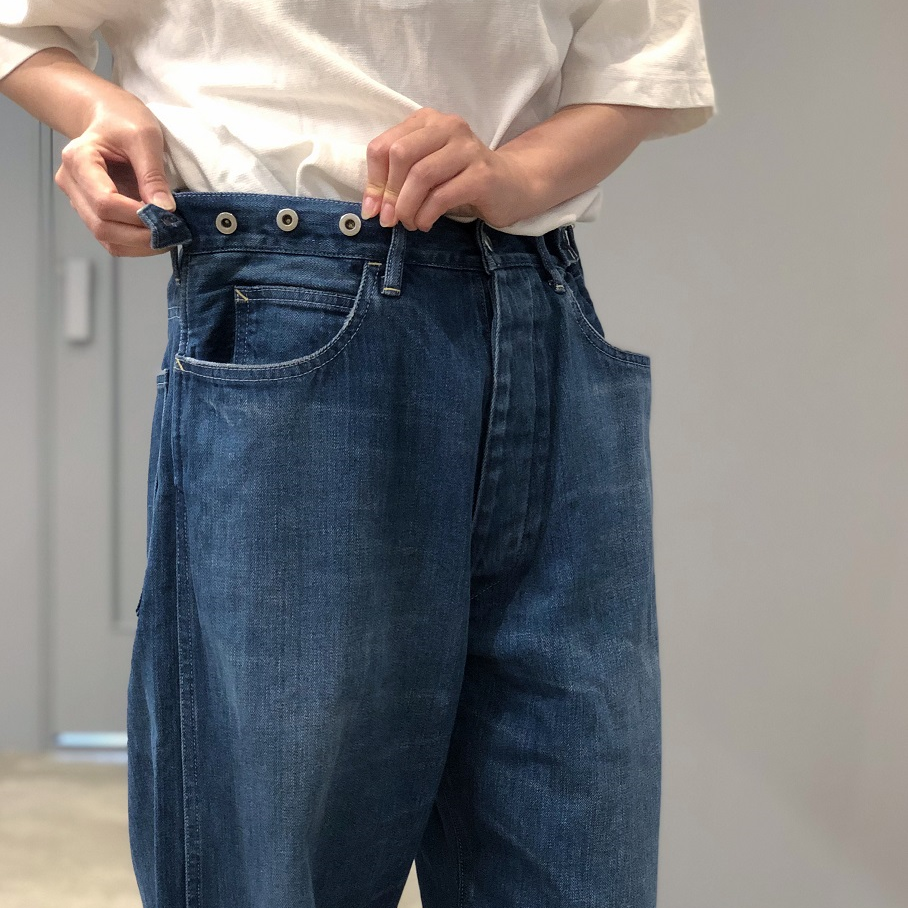 【超ポイントバック祭】 chimala PLEASE | PANTS DENIM ADJUSTABLE WAIST パンツ