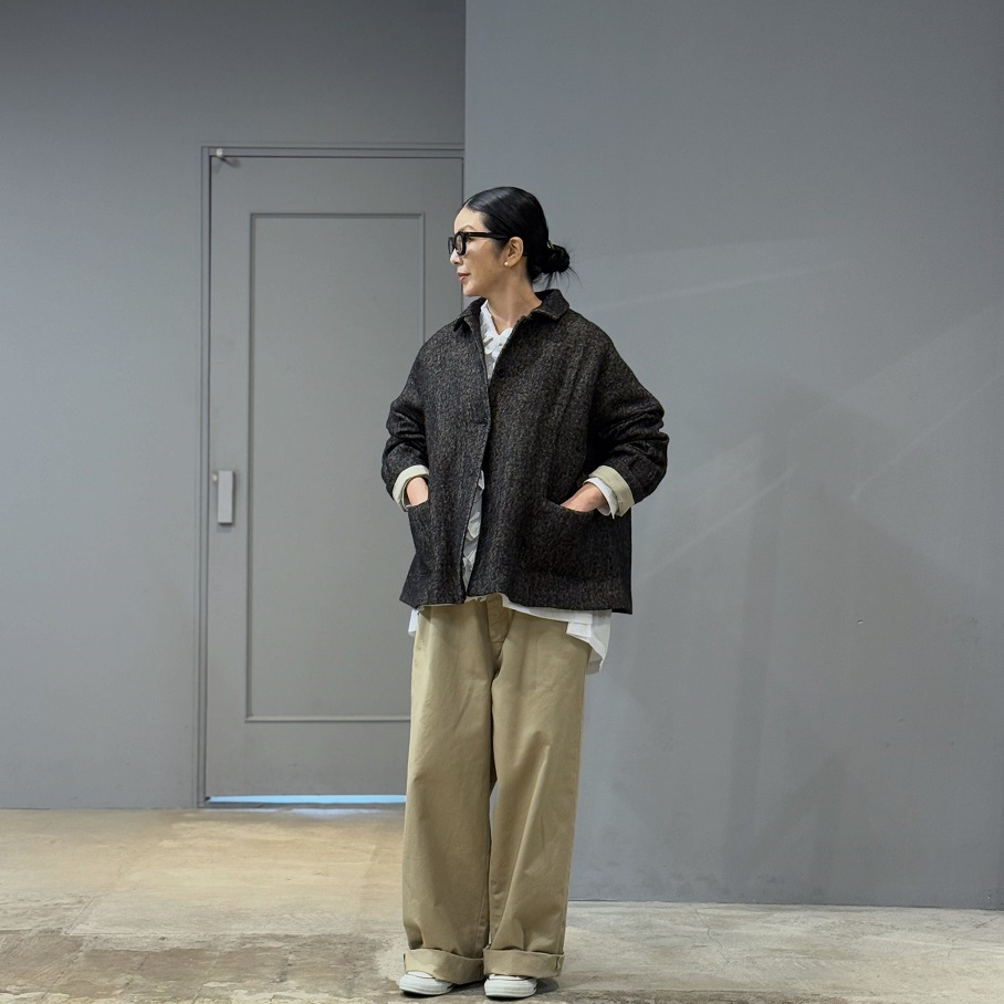 apuntob Jacket plain cotton and linen | PLEASE