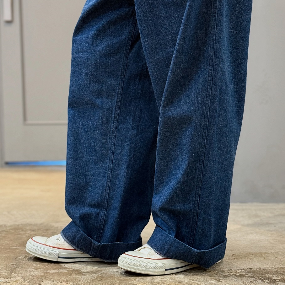 chimala US NAVY DENIM WORK PANTS | PLEASE