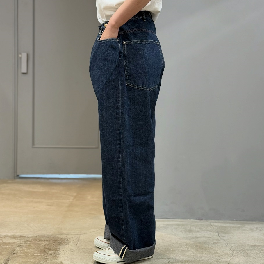 chimala WAIST ADJUSTABLE DENIM PANTS | PLEASE