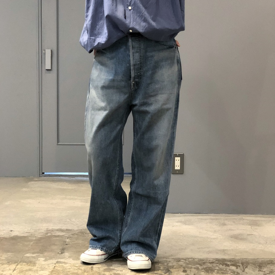 chimala(チマラ) DENIM PAINTER PANTS Chimala Unisex Denim Painters Pant in Dark Distress – VESTIGE