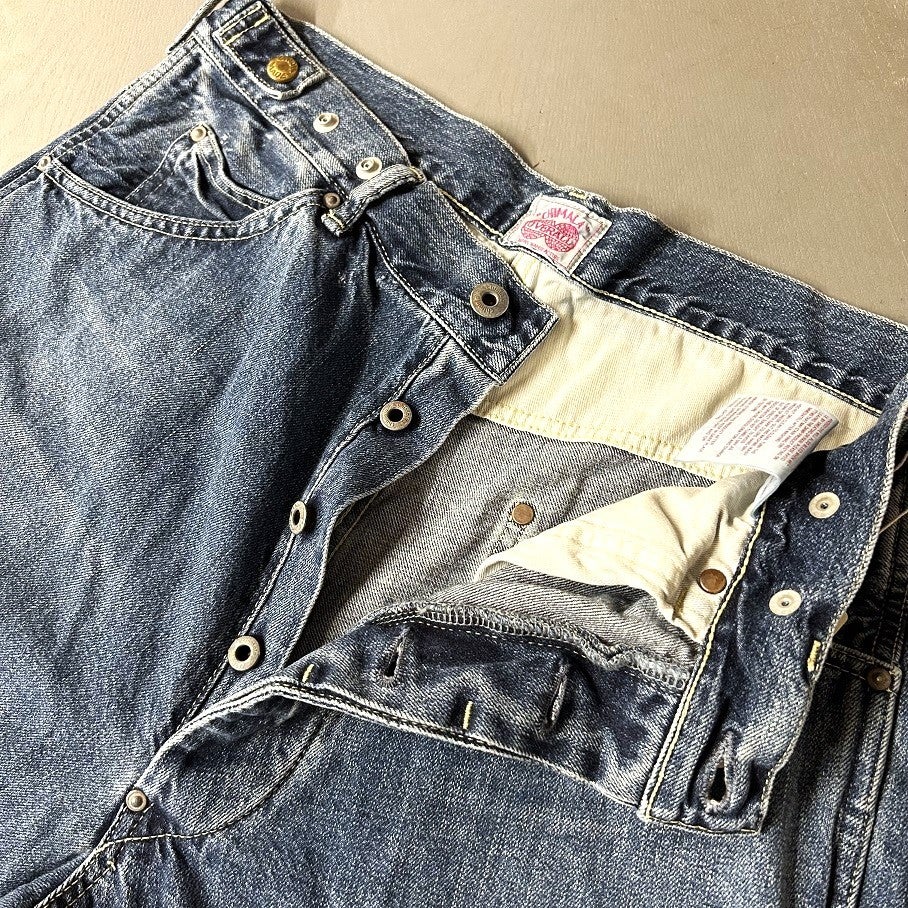 chimala WAIST ADJUSTABLE DENIM PANTS | PLEASE