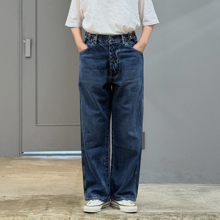 chimala WAIST ADJUSTABLE DENIM PANTS | PLEASE