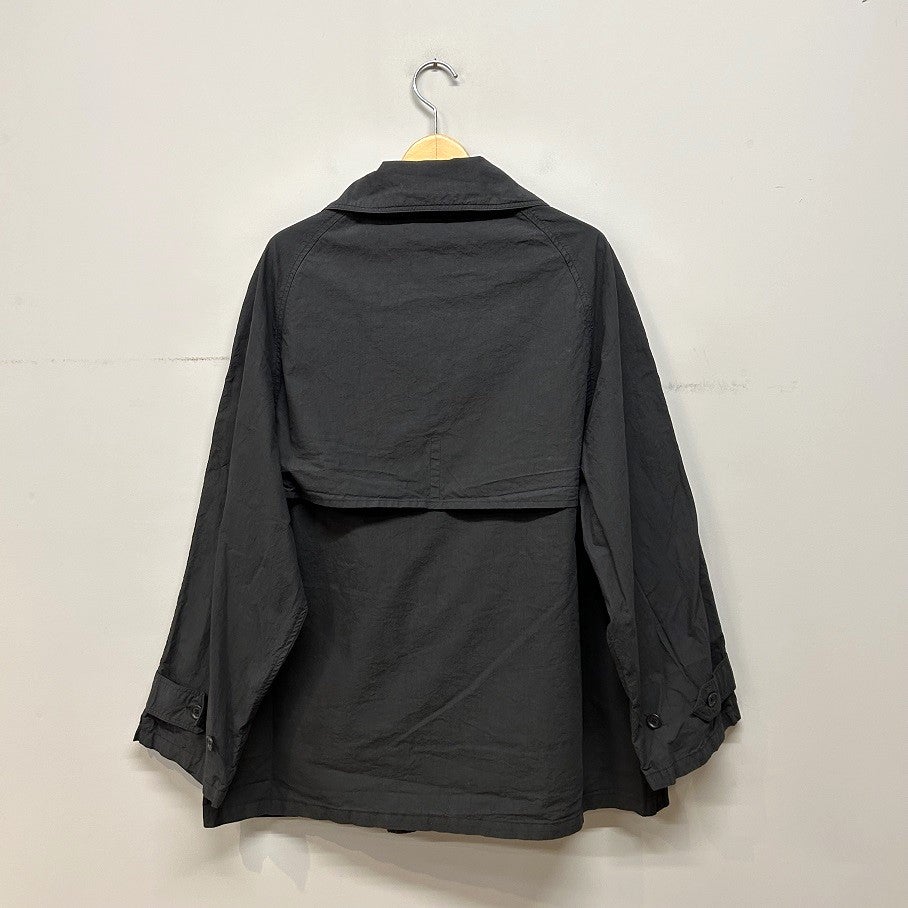 HTS LIGHT WEIGHT COTTON OVERDYED DOUBLE OVER COAT | PLEASE