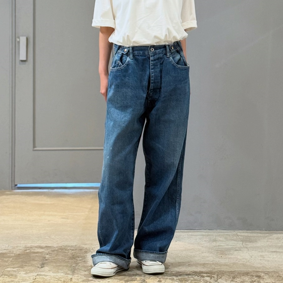 chimala WAIST ADJUSTABLE DENIM PANTS | PLEASE