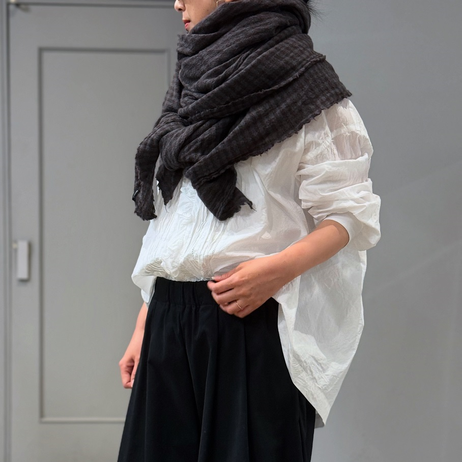 新品未使用【apuntob】　Scarf Towel vichy linen 新品未使用【apuntob】 Scarf Towel vichy linen