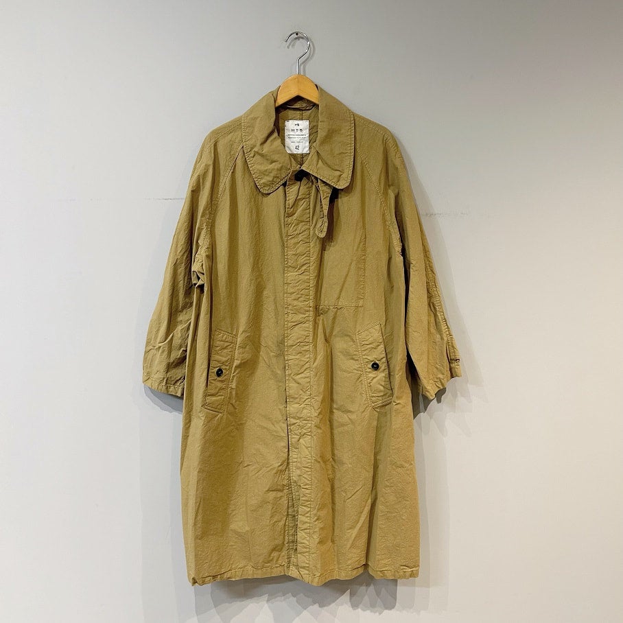 HTS LIGHT WEIGHT COTTON OVERDYED BALMACAAN COAT | PLEASE HTS LIGHT WEIGHT COTTON OVERDYED BALMACAAN COAT | PLEASE