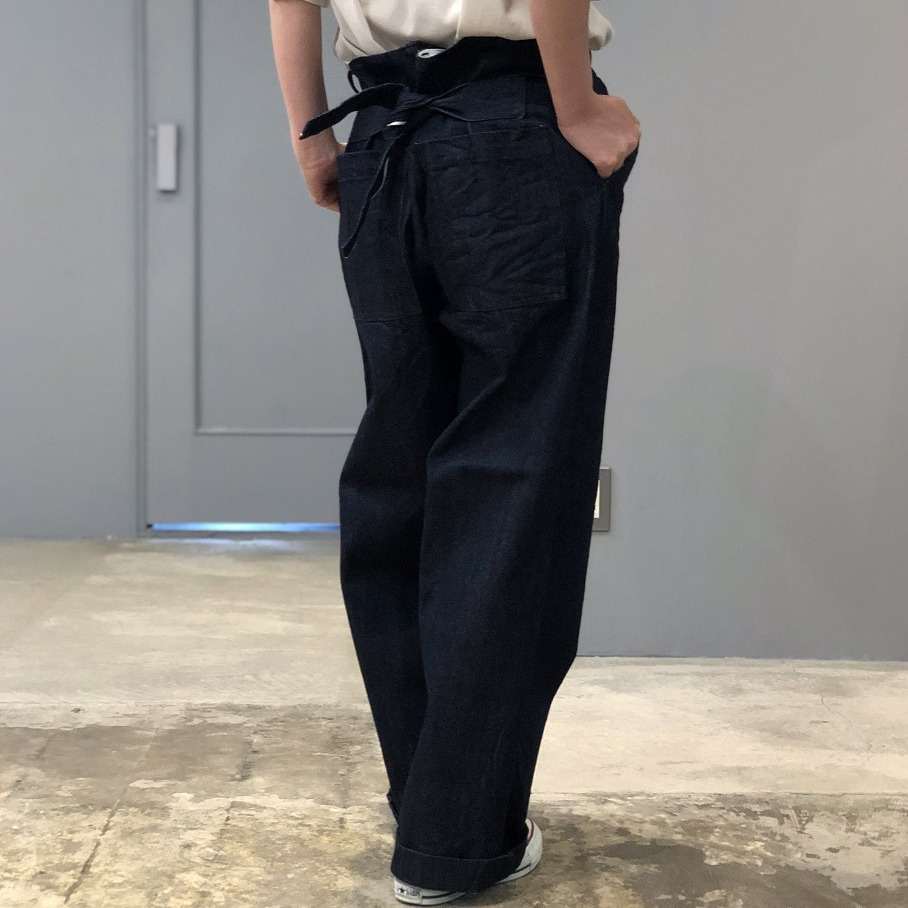 TOUJOURS Back String Waist Overalls | PLEASE