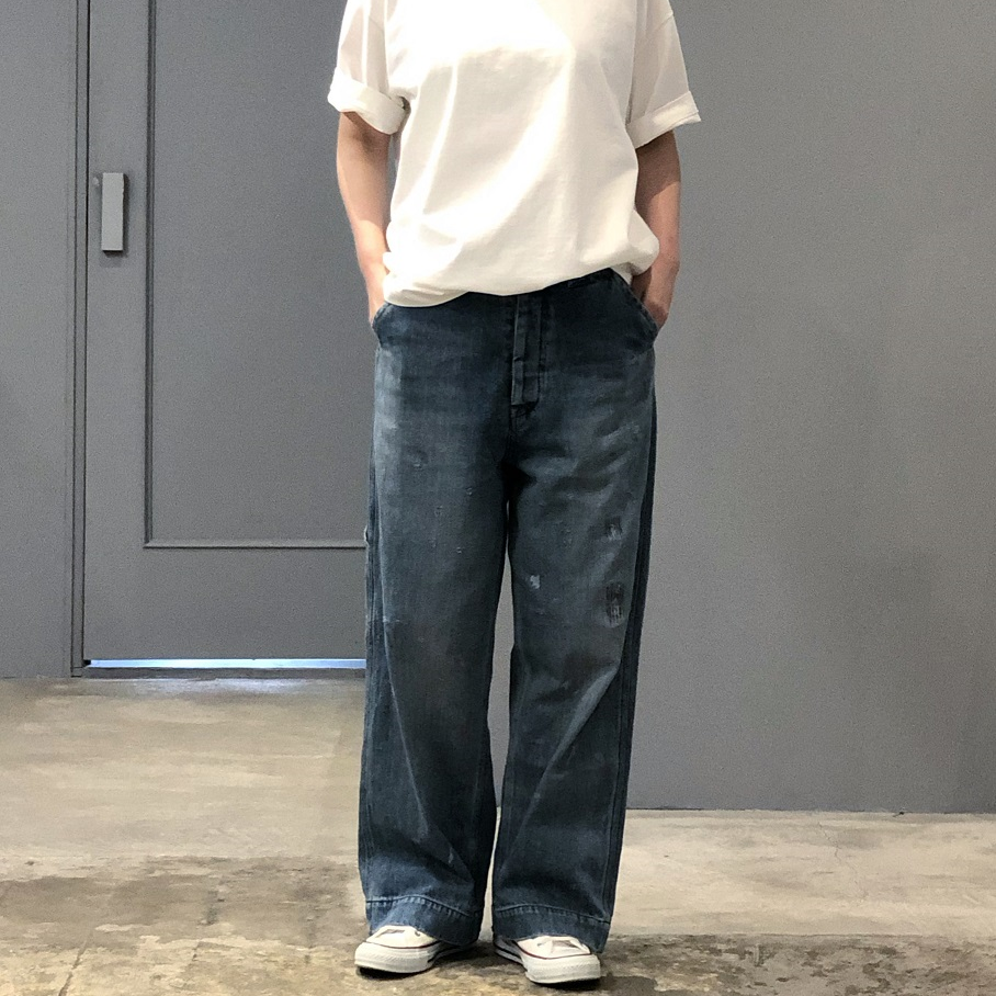 chimala DENIM PAINTER PANTS | PLEASE