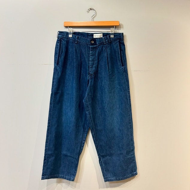 chimala / インディゴ ストレート デニム トラウザー パンツ chimala DENIM TROUSERS | PLEASE
