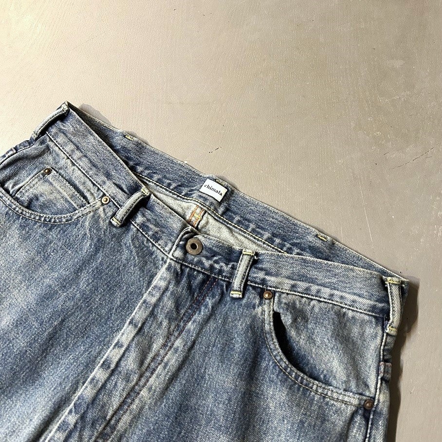 パンツ chimalaSELVAGE DENIM DEEP RISE BAGGY CUT chimala SELVEGE DENIM DEEP RISE BAGGY CUT | PLEASE