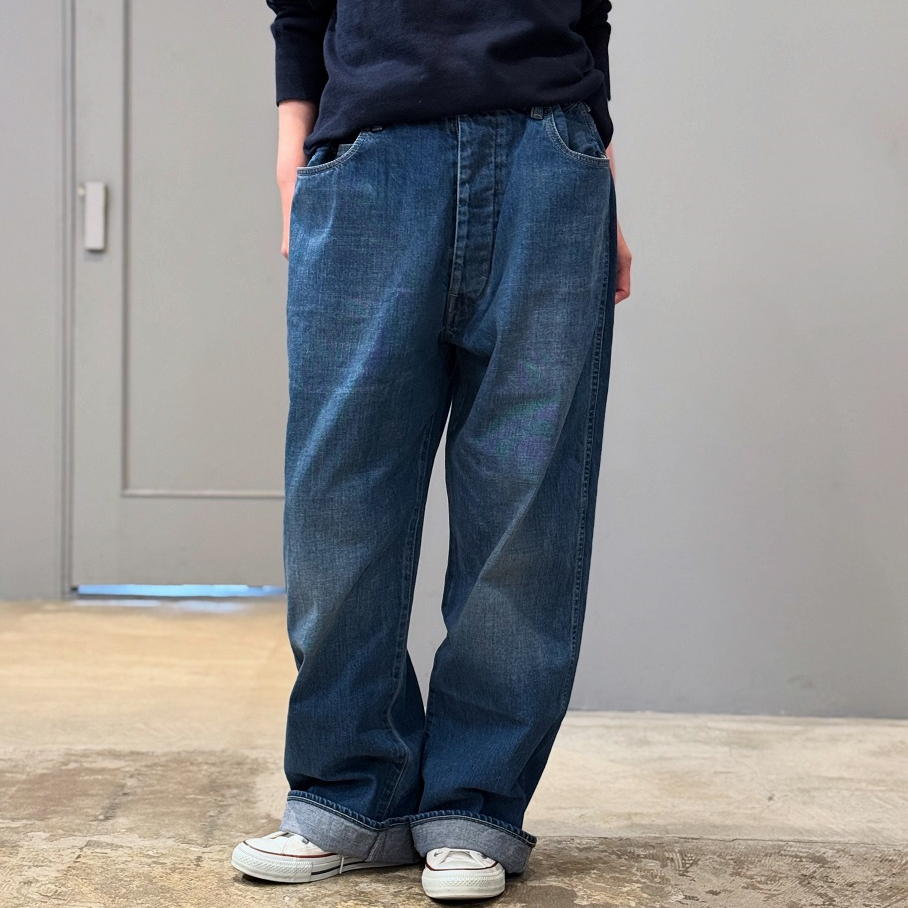 chimala WAIST ADJUSTABLE DENIM PANTS | PLEASE