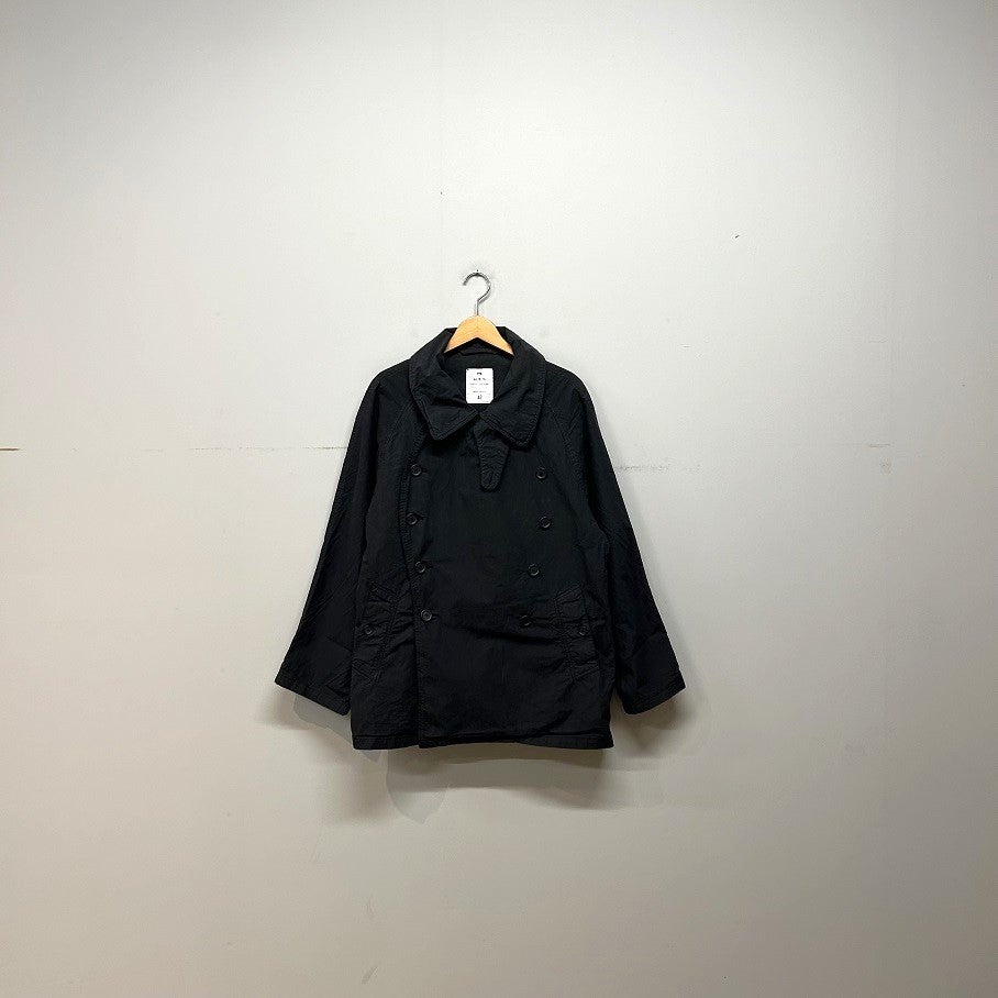 HTS LIGHT WEIGHT COTTON OVERDYED DOUBLE OVER COAT | PLEASE