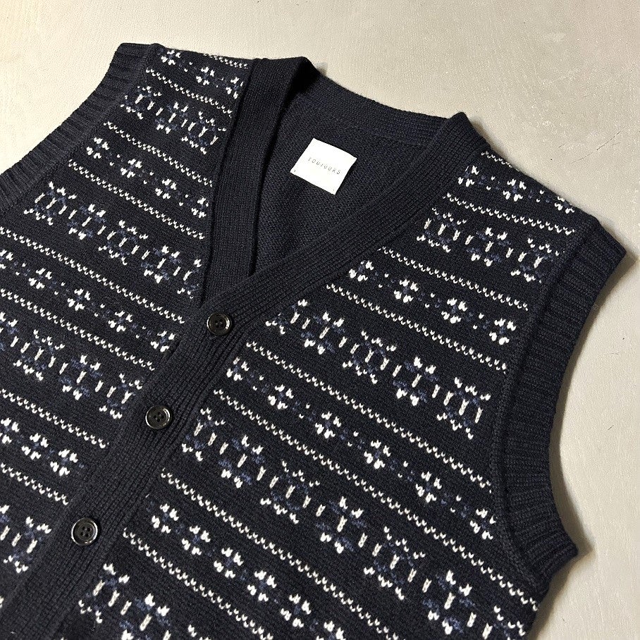 TOUJOURS V-neck Loose Fit Boy's Cardigan | PLEASE