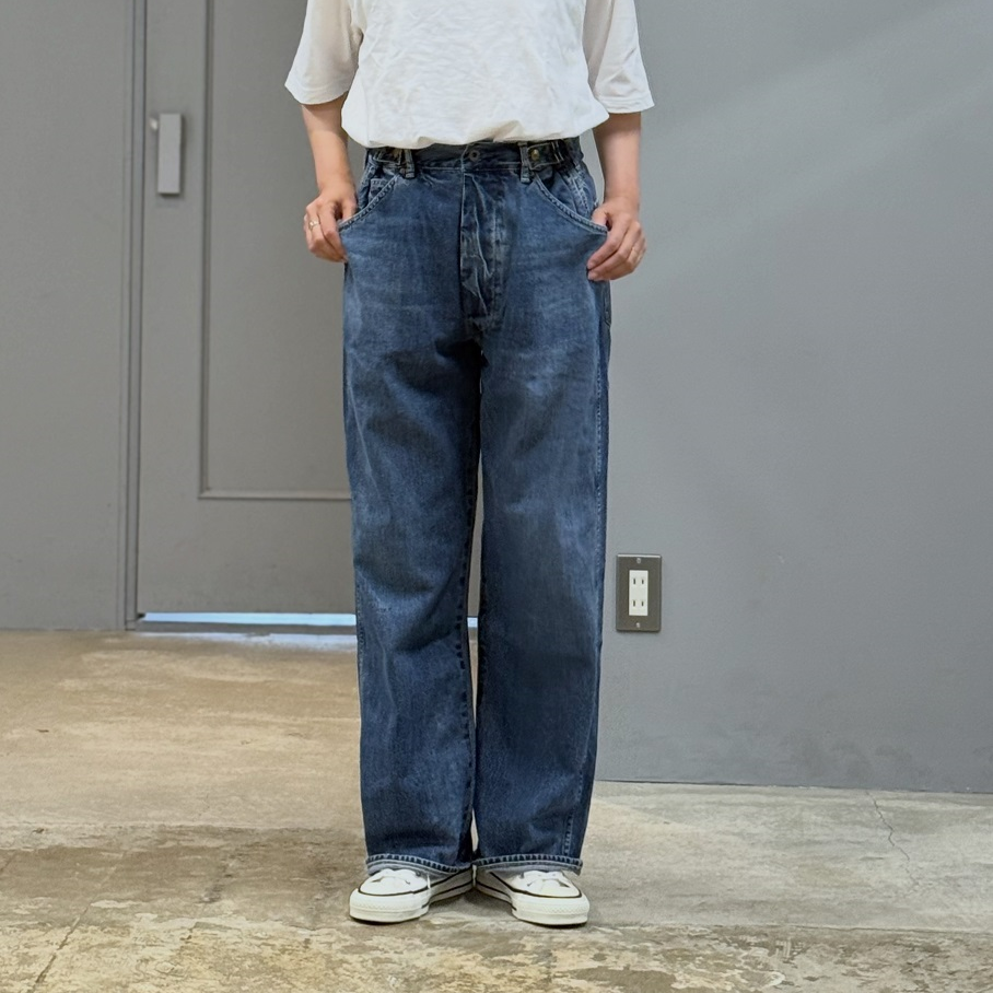 chimala WAIST ADJUSTABLE DENIM PANTS | PLEASE