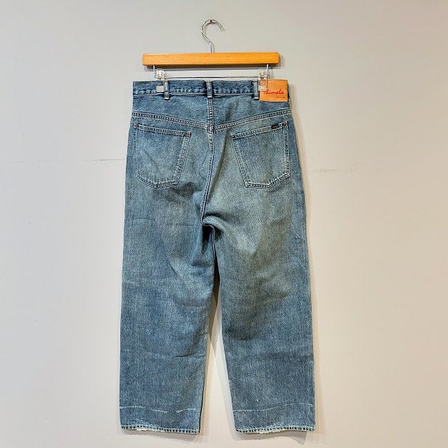 CHIMALA DENIM BAGGY CUT ダメージ加工 デニムパンツ 26 chimala SELVEDGE DENIM DEEP RISE BAGGY CUT ¥52000(¥57200