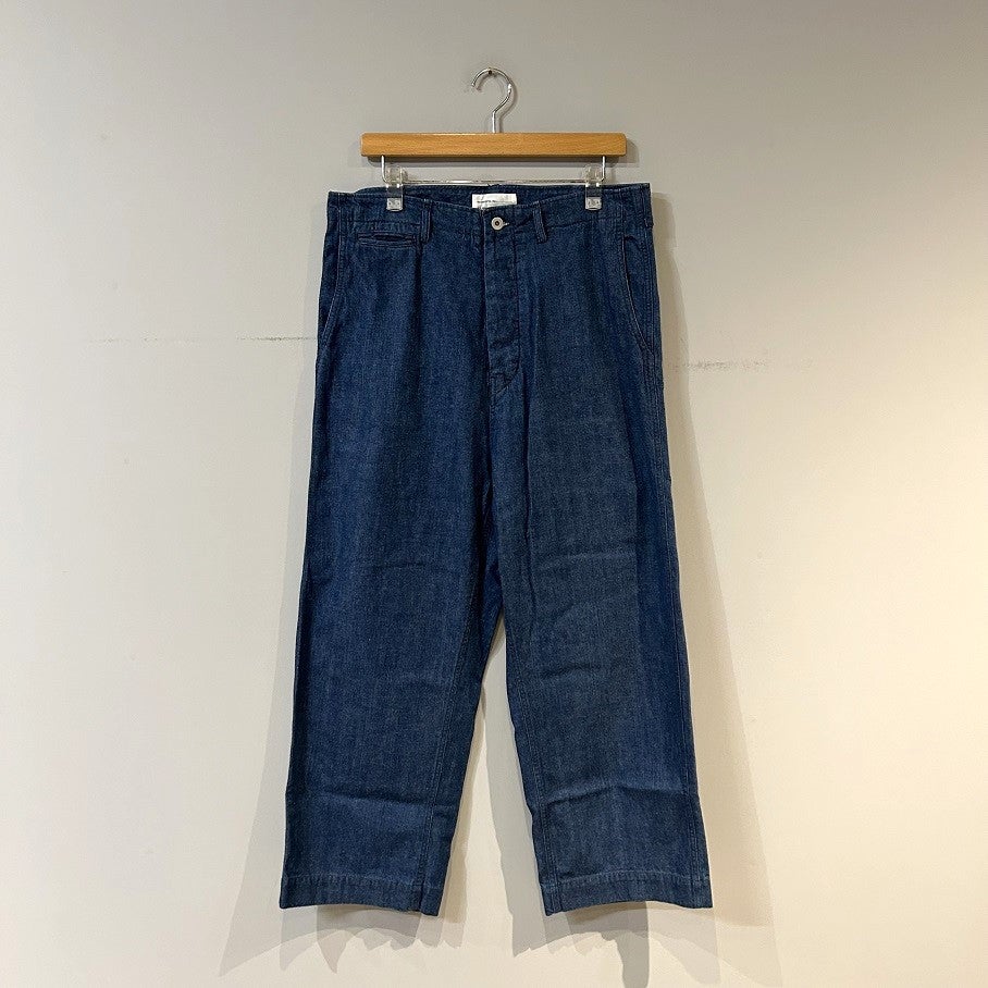 ハナコです。chimala ダークブルー ストレートデニム chimala US NAVY DENIM WORK PANTS | PLEASE