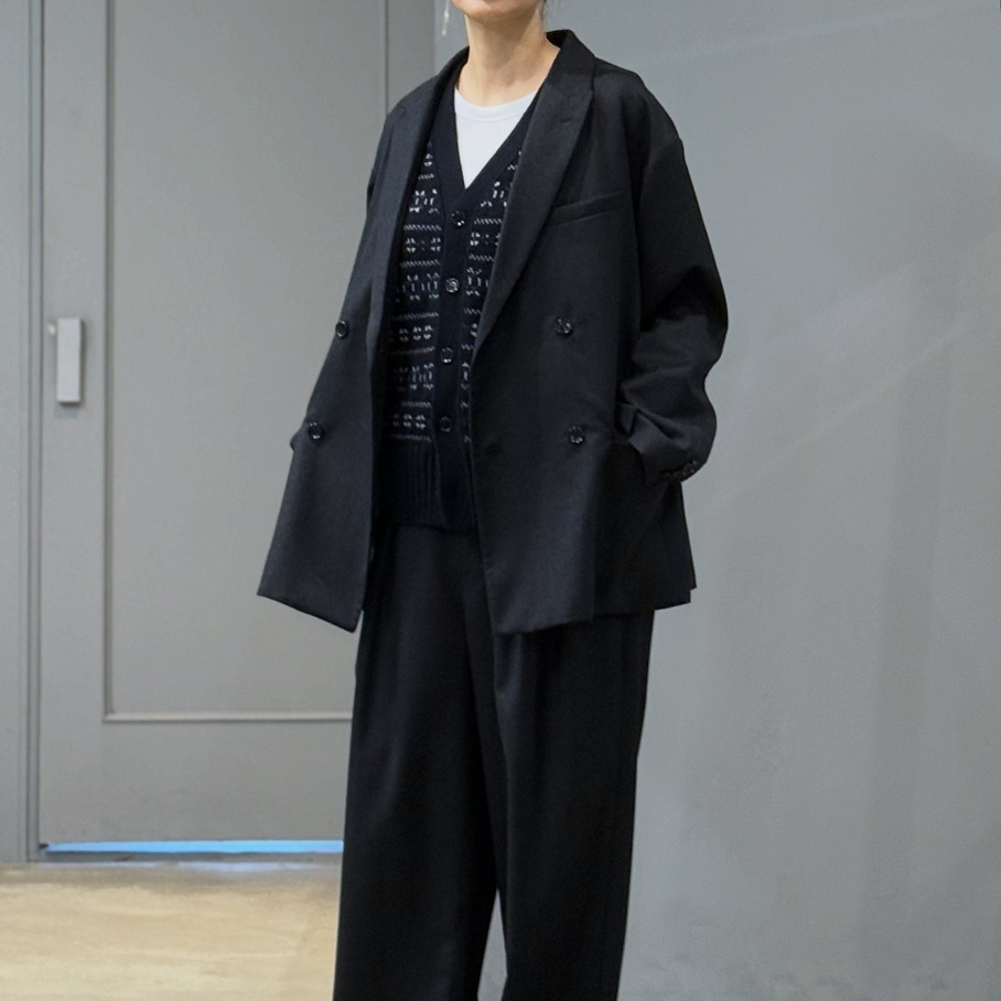 新品　TOUJOURS Double Breasted Sack Jacket 新品 TOUJOURS Double Breasted Sack Jacket TOUJOURS COTTON WIDE