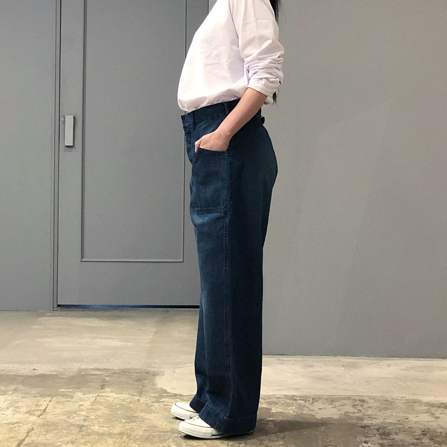 chimala US NAVY DENIM WORK PANTS | PLEASE