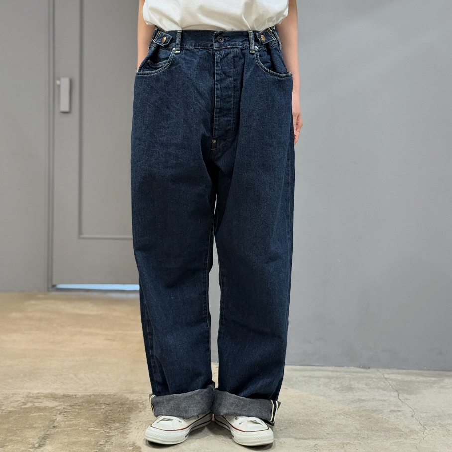 chimala WAIST ADJUSTABLE DENIM PANTS | PLEASE