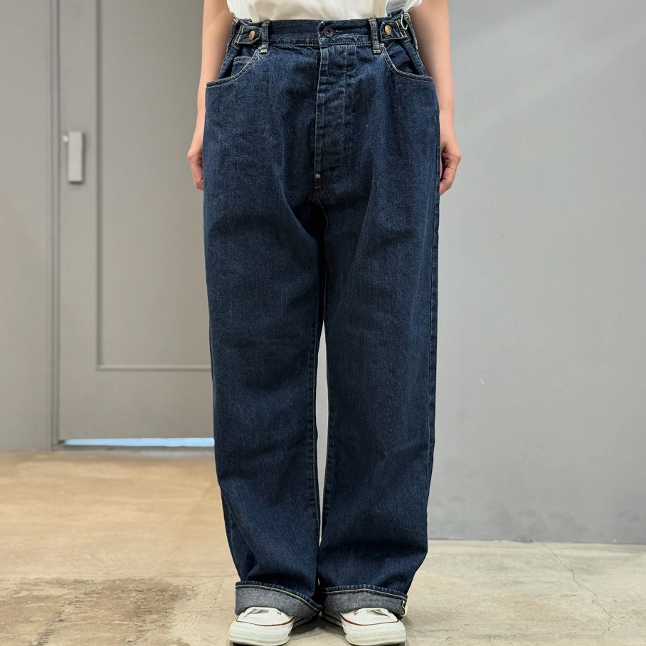 chimala WAIST ADJUSTABLE DENIM PANTS | PLEASE