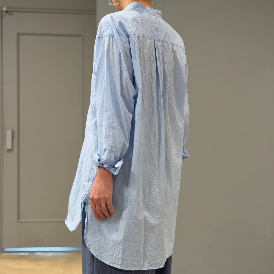 特価 toujours band collar shirt 1号 TOUJOURS Classic Band Collar Shirt | PLEASE