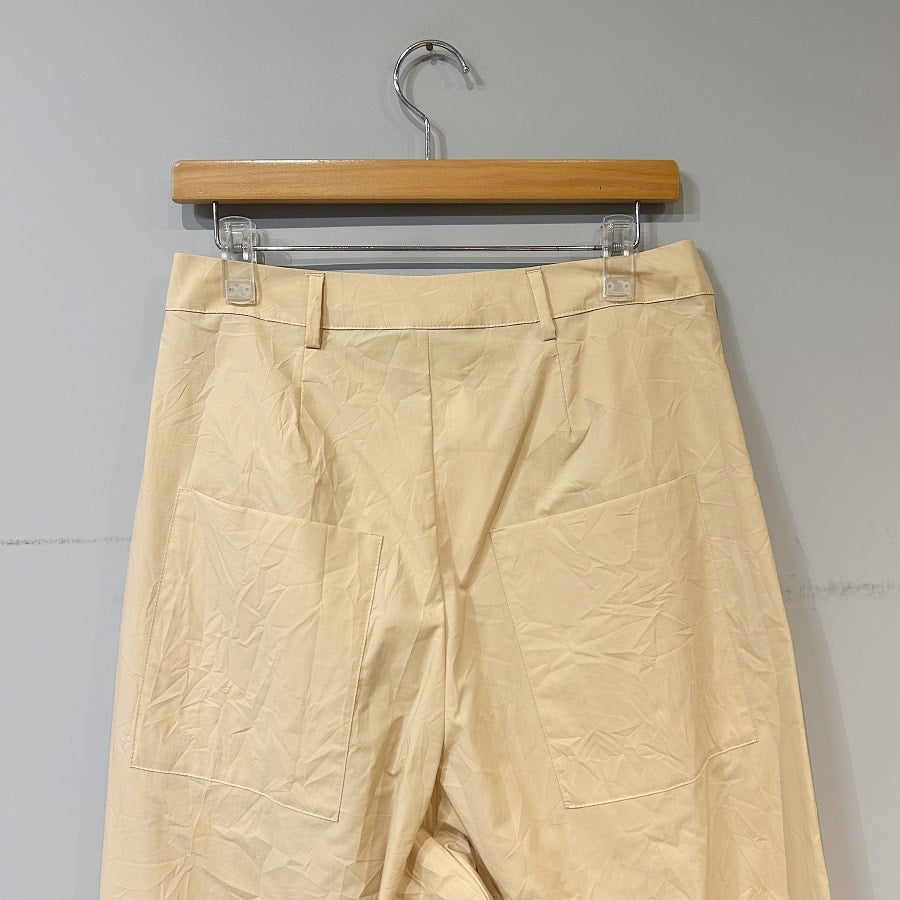 apuntob Wide Trousers crinkle popeline | PLEASE