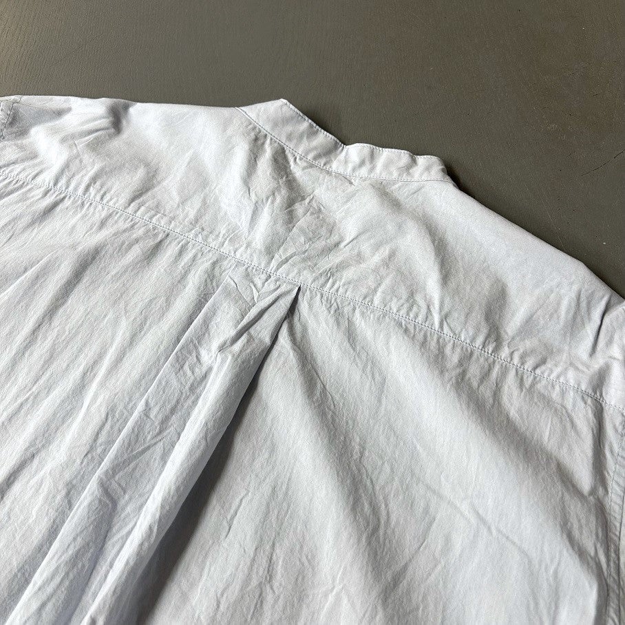 TOUJOURS Classic Band Collar Shirt | PLEASE