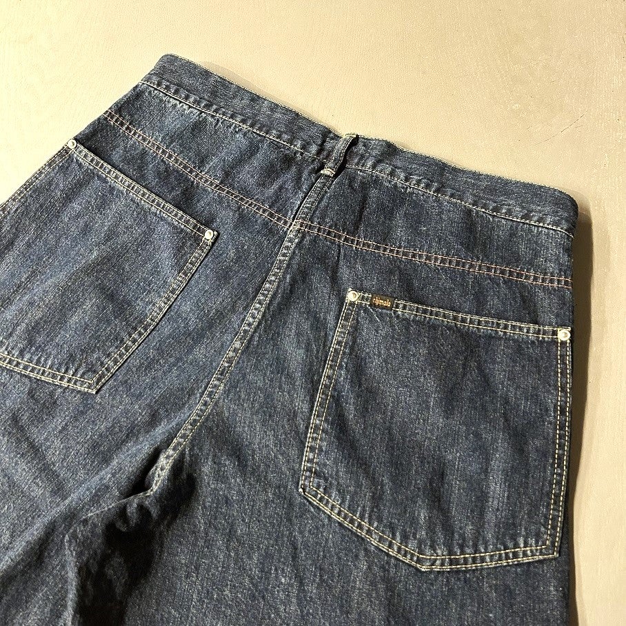 chimala WAIST ADJUSTABLE DENIM PANTS | PLEASE