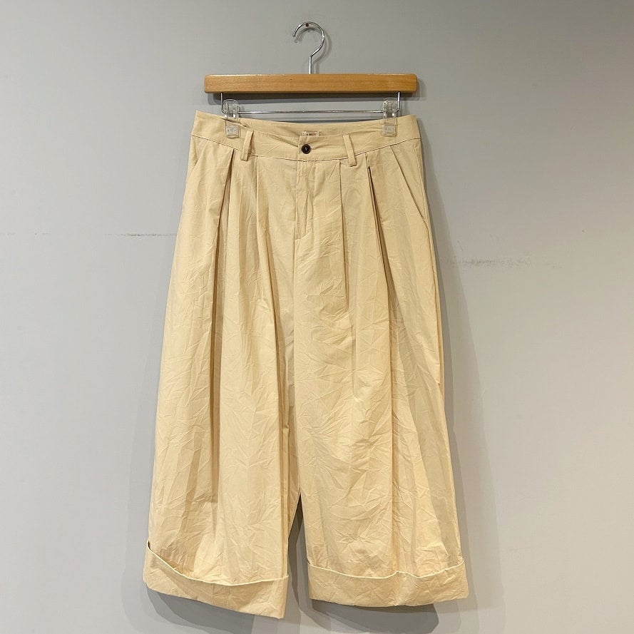 apuntob Wide Trousers crinkle popeline | PLEASE