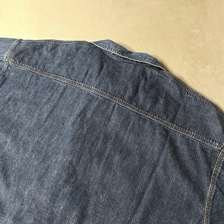 chimala US NAVY DENIM WORK SHIRT | PLEASE