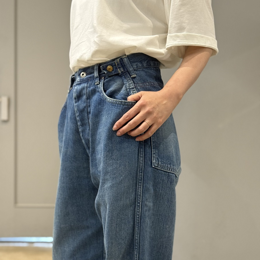 chimala WAIST ADJUSTABLE DENIM PANTS | PLEASE