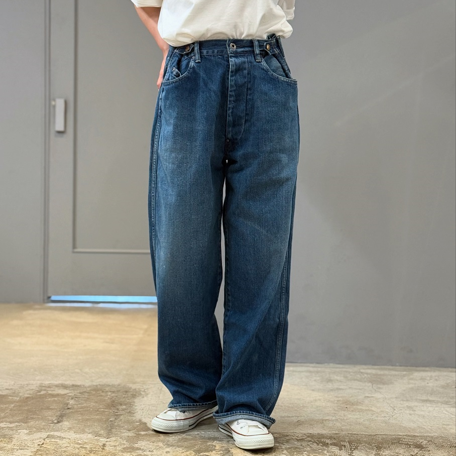 chimala WAIST ADJUSTABLE DENIM PANTS | PLEASE