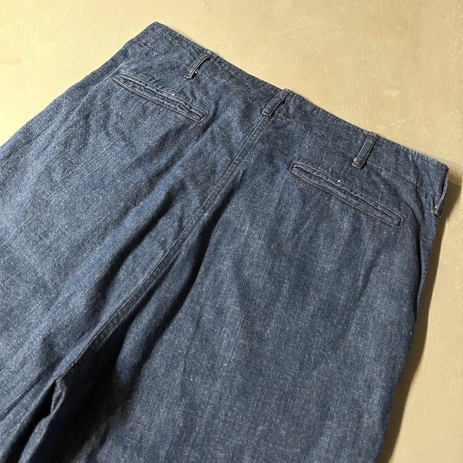 chimala US NAVY DENIM WORK PANTS | PLEASE
