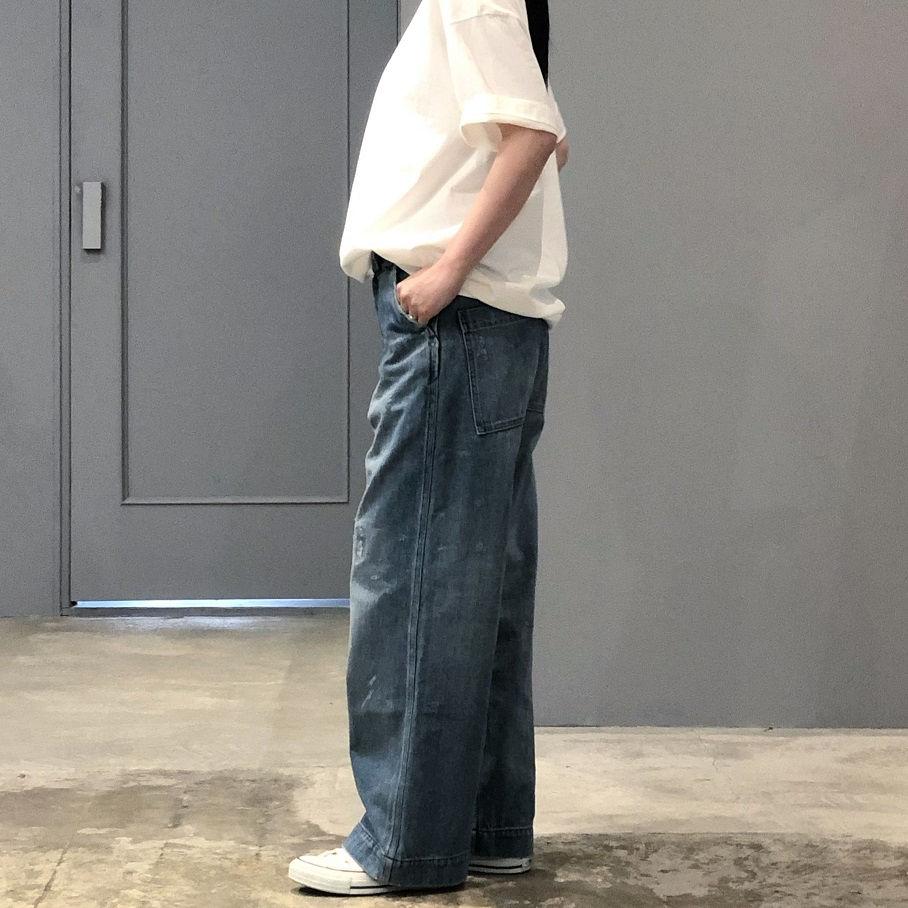 chimala DENIM PAINTER PANTS | PLEASE