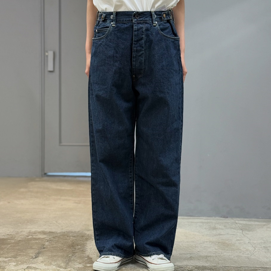 chimala WAIST ADJUSTABLE DENIM PANTS | PLEASE