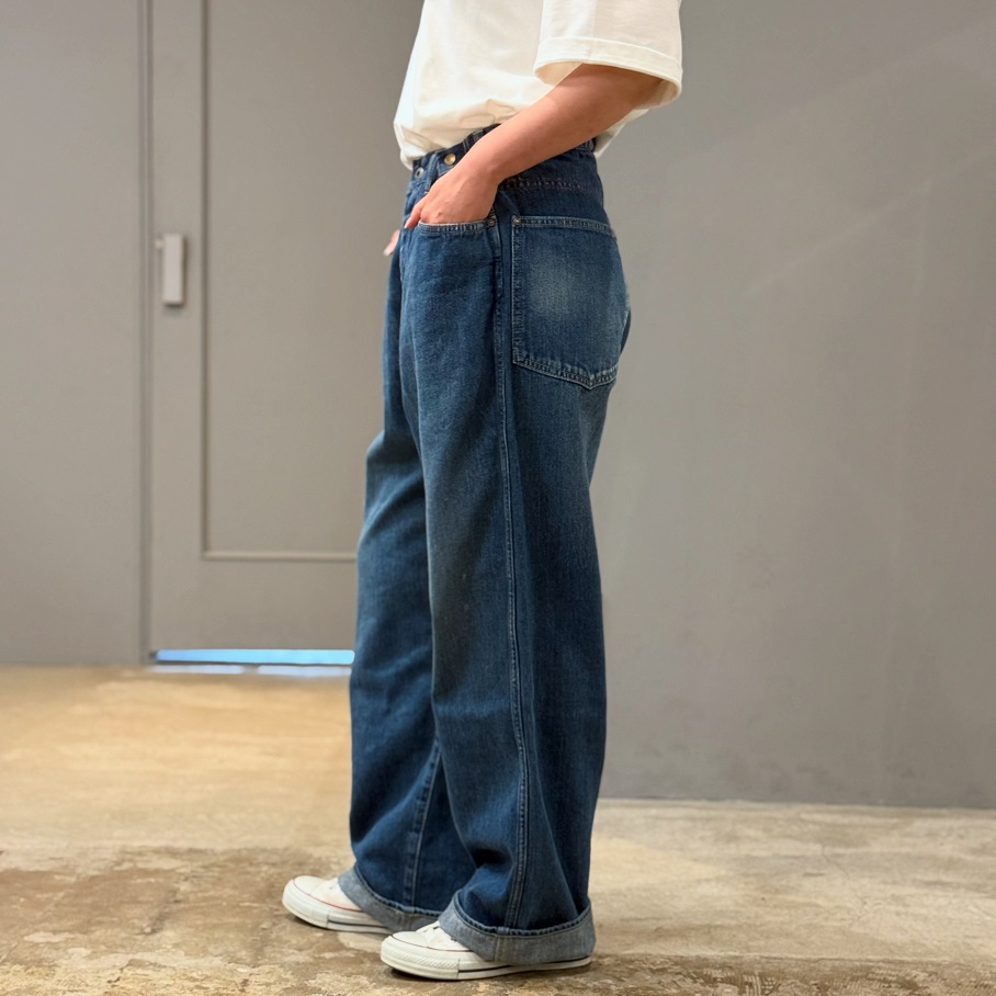 chimala WAIST ADJUSTABLE DENIM PANTS | PLEASE