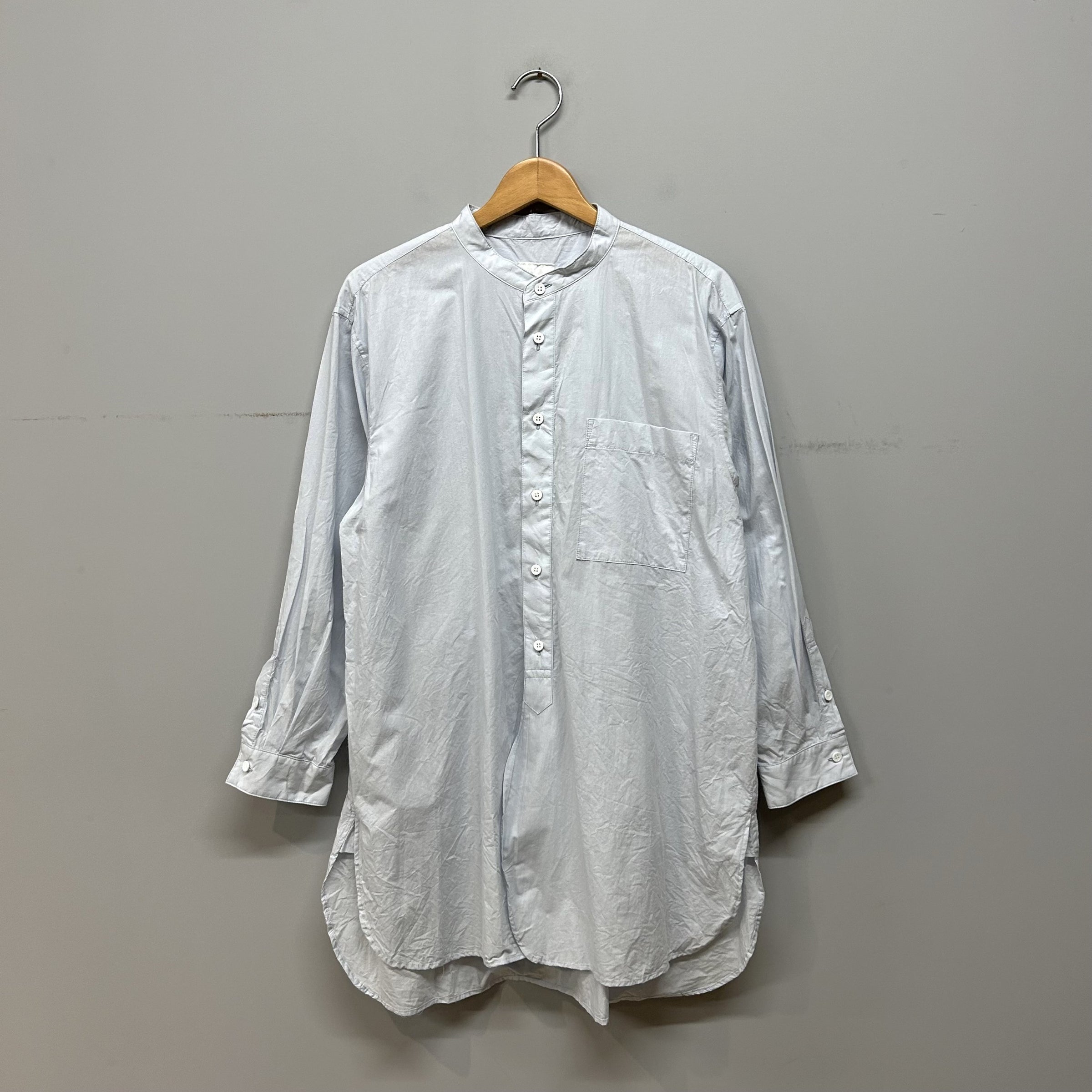 特価 toujours band collar shirt 1号 TOUJOURS Classic Band Collar Shirt | PLEASE