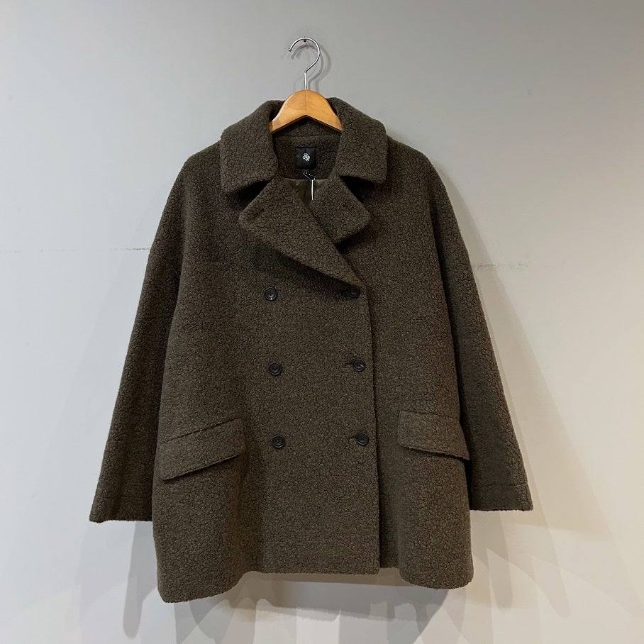 maison de soil] RECYCLE BOA WOOL DOUBLE OVER COAT | PLEASE