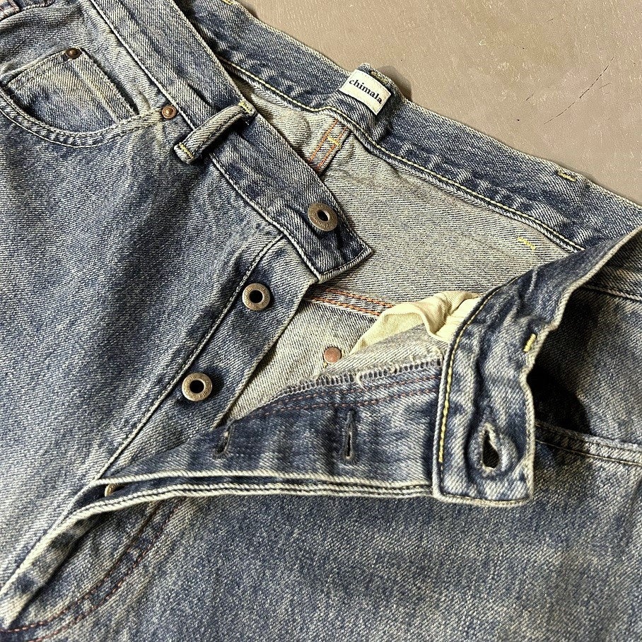 パンツ chimalaSELVEDGE ENIM DEEPRISE BAGGYCUT CHIMALA-DeepRiseBaggy-