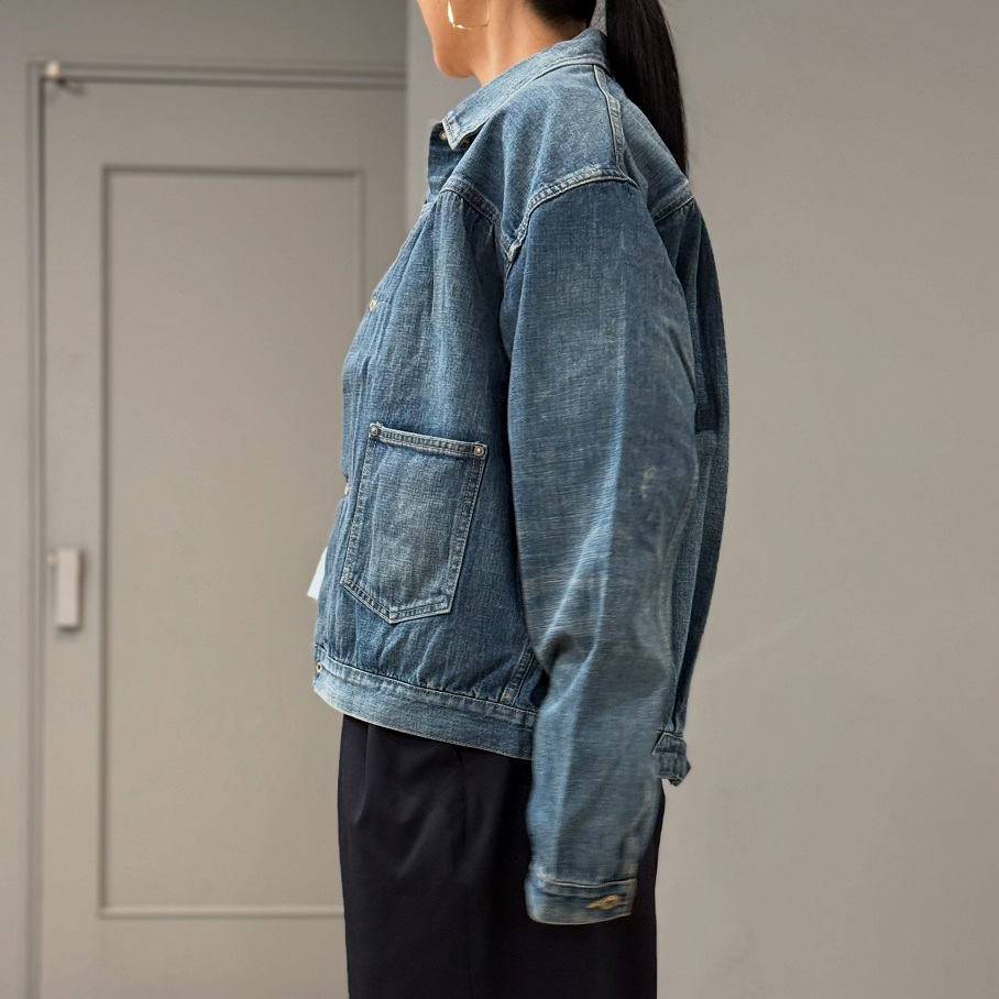 購入者様決まりました。chimalá DENIM SHORT JACKET chimala DENIM SHORT WORK JACKET ¥52000(¥57200) . 身幅