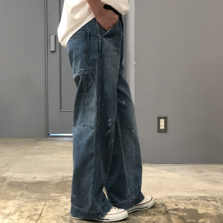 chimala DENIM PAINTER PANTS | PLEASE