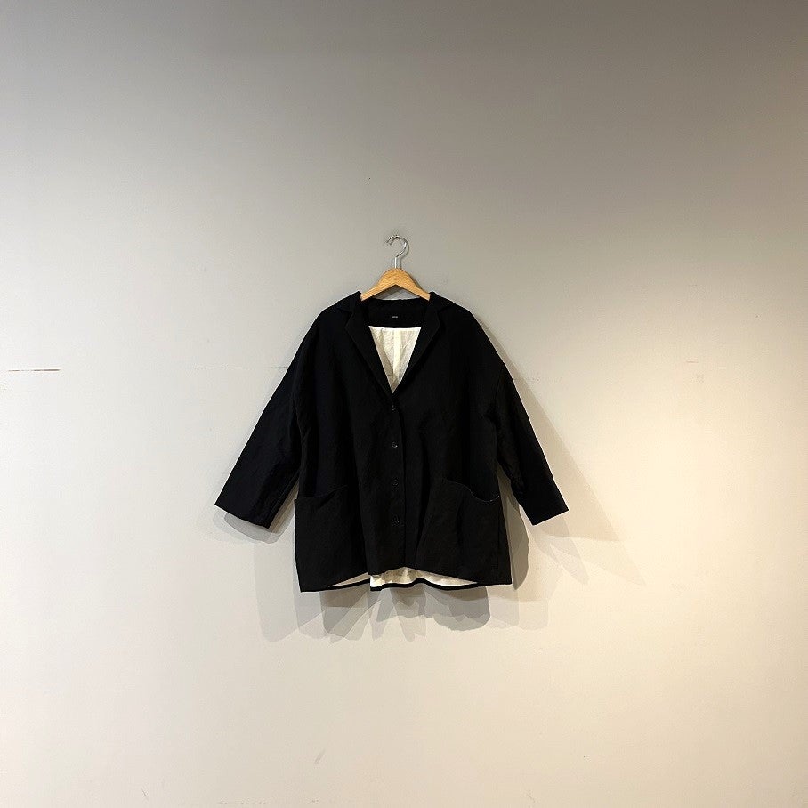 apuntob Jacket plain cotton and linen | PLEASE