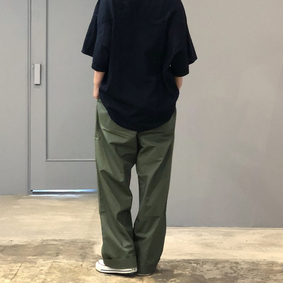 HTS ベイカーパンツ　ネイビー UNISEX】HTS │バックサテンベイカーパンツ（パープルネイビー
