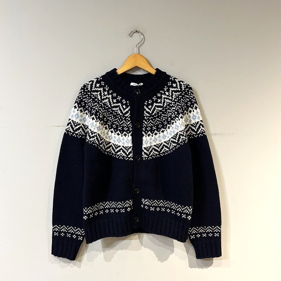 ANSPINNENスピネン　ウールジャガードカーディガン完売新品タグ2025aw ANSPINNEN Cotton Cashmere Crew neck Sweater | PLEASE