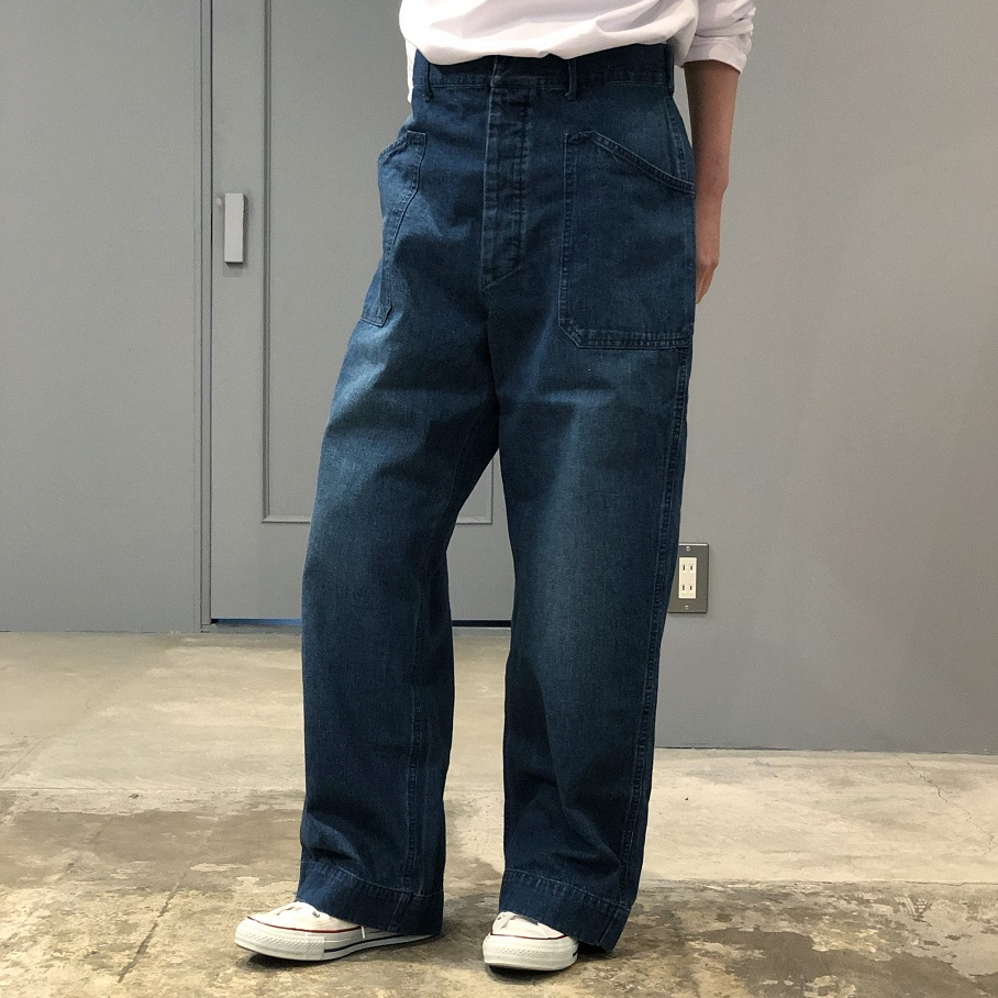 chimala US NAVY DENIM WORK PANTS | PLEASE