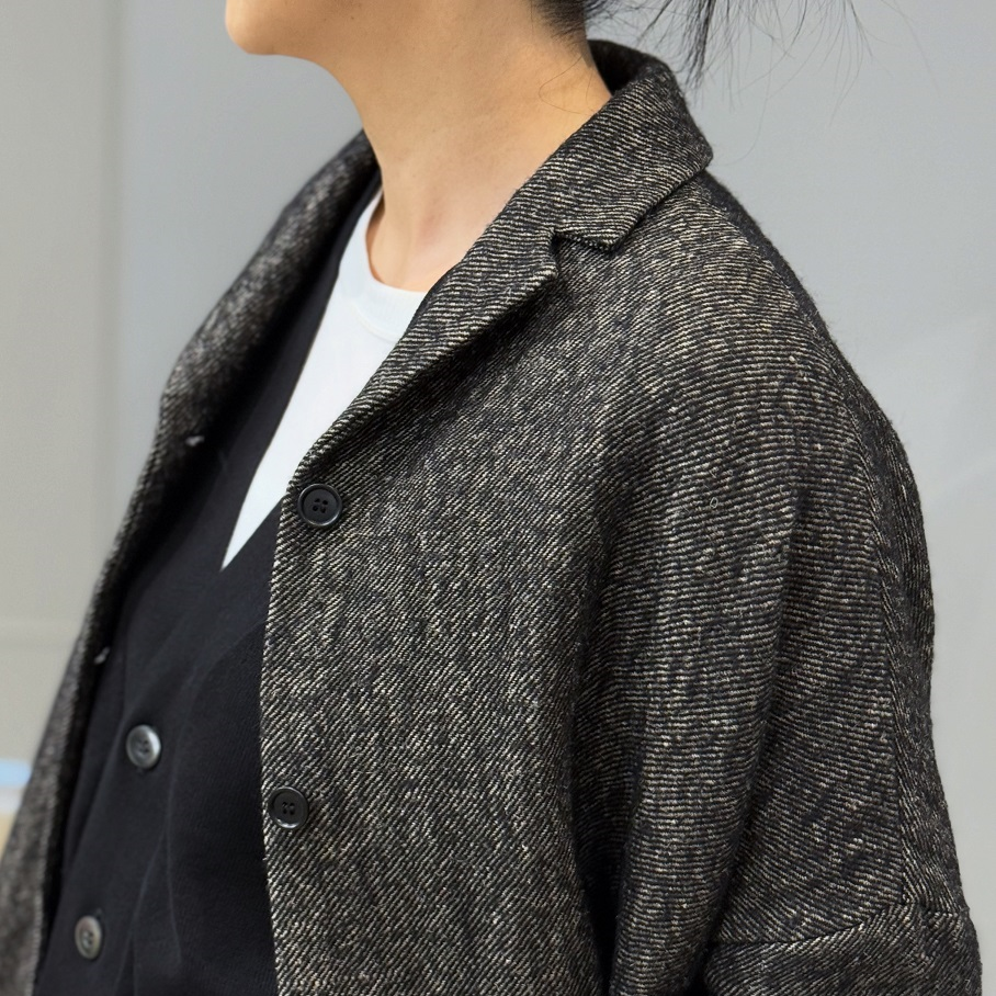 apuntob Jacket plain cotton and linen | PLEASE