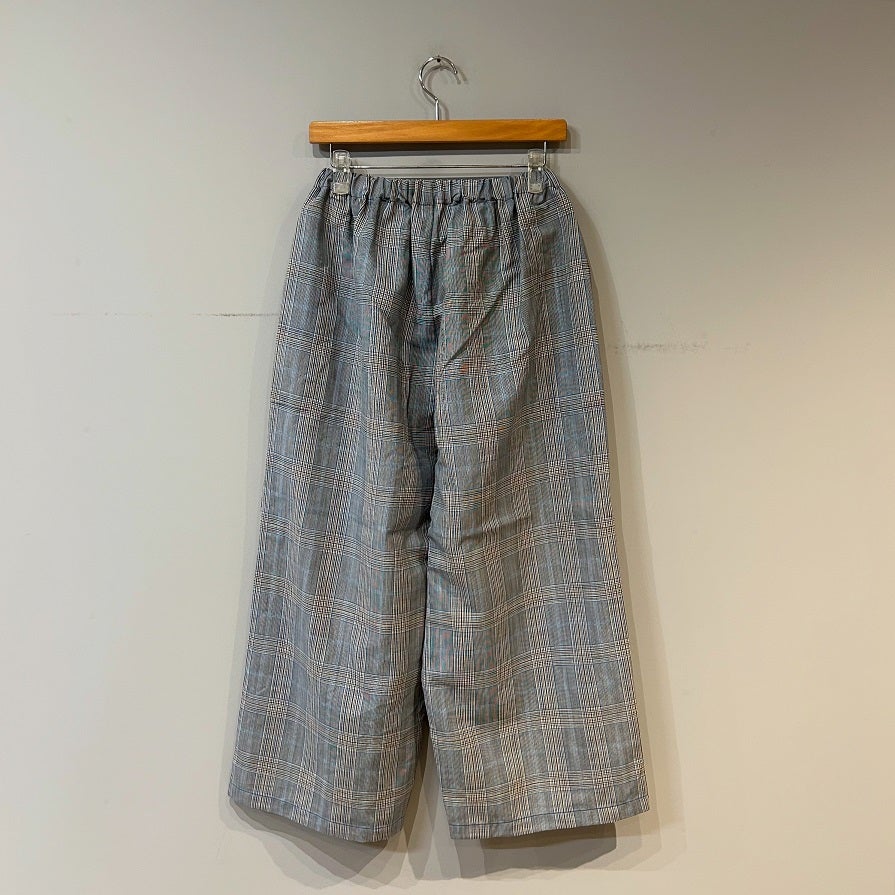 homspun サマーウール ワイドギャザーPT ホームスパン apuntob Easy Trousers crinkle popeline | PLEASE